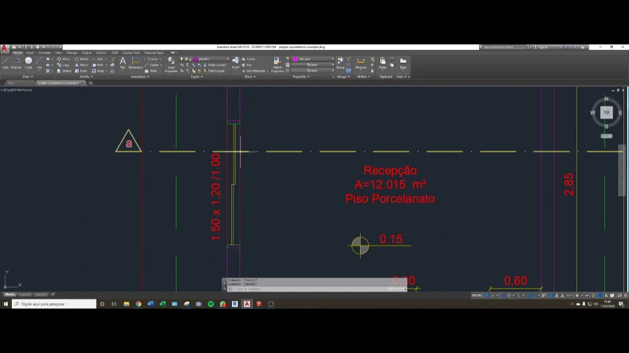 Corte no AutoCAD