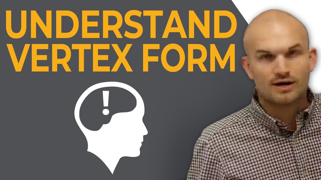 Teacher explains the components of vertex form  What is everything