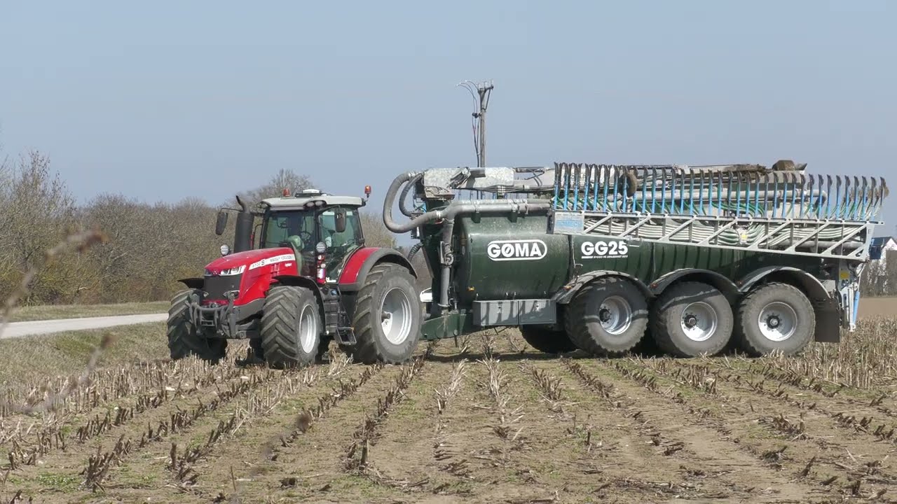4K/Massey Ferguson 8732S kör ut 14 April 2025