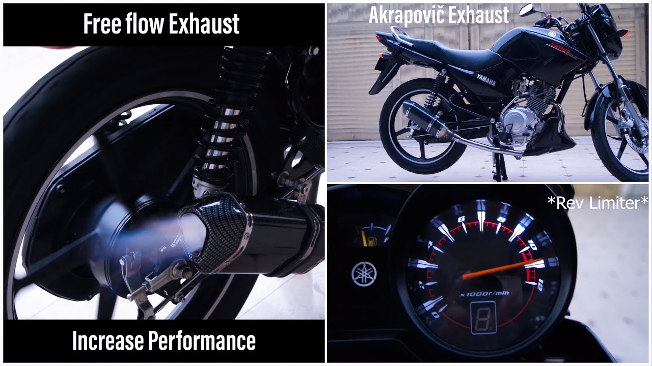 Akrapovič exhaust installation in bike | Performance Mod | Yamaha Ybr 125 | Sound test