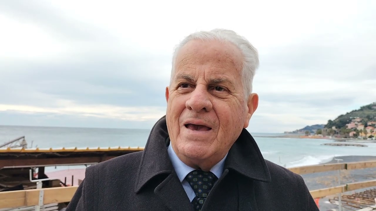 Imperia: sopralluogo del sindaco Scajola sul cantiere della ciclabile. “C’è ancora da fare