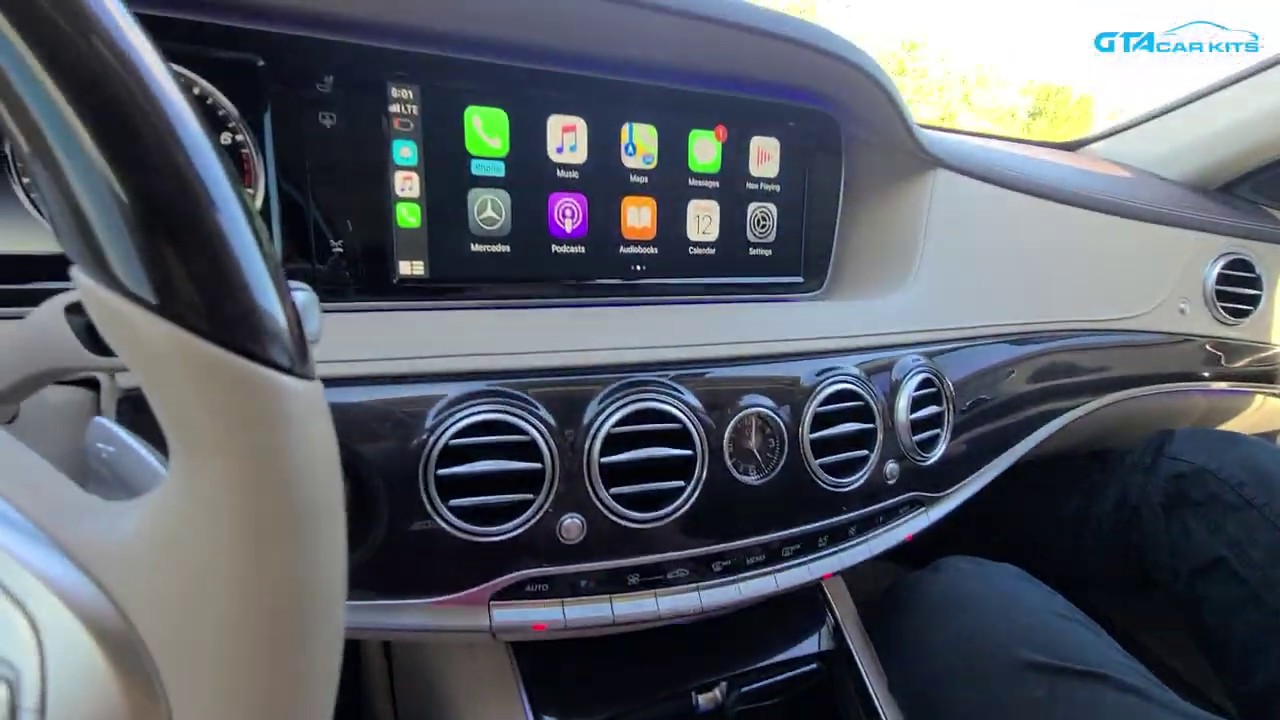 V1 CarPlay и AndroidAuto в Mercedes S-класса 2014-2017 W222 C217 A217 NTG5