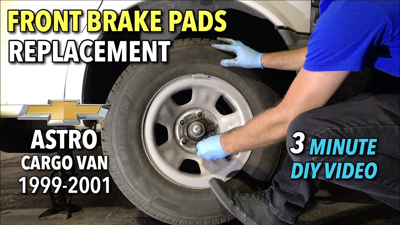 Astro Cargo Van Front Brake Pads Replacement 1999-2001 - 3 Minute DIY Video
