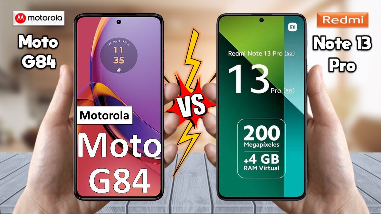 Moto G84 Vs Redmi Note 13 Pro - Full Comparison 🔥 Techvs