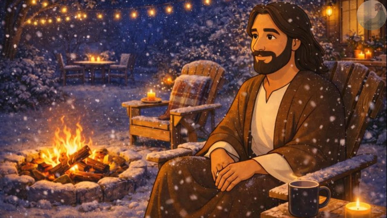 Christian Lo-Fi Worship | Cozy Winter Night for Study, Prayer & Rest