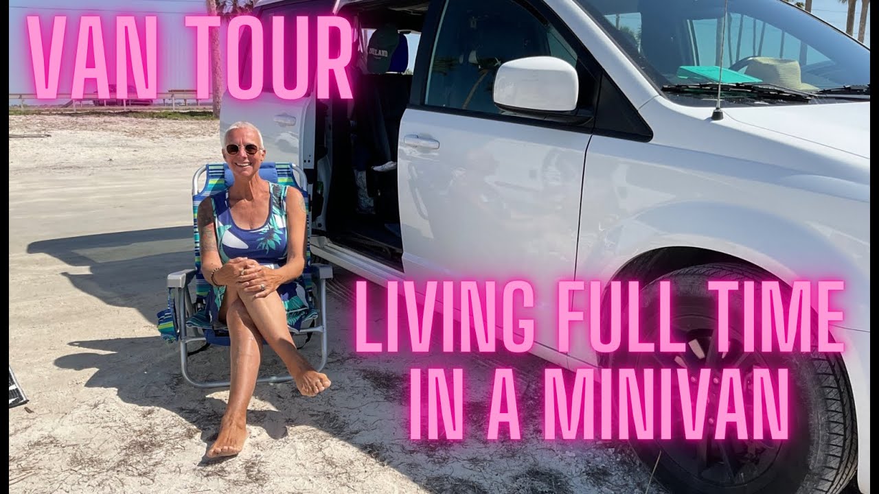 MEET LAURA - EXTREME MINIMALIST LIVING FULL-TIME IN A DODGE GRAND CARAVAN - VAN TOUR