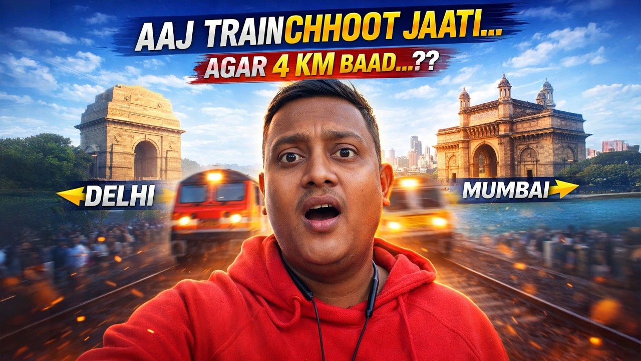 DELHI TO MUMBAI… TRAIN CHHOOT JAATI! | DAY 25