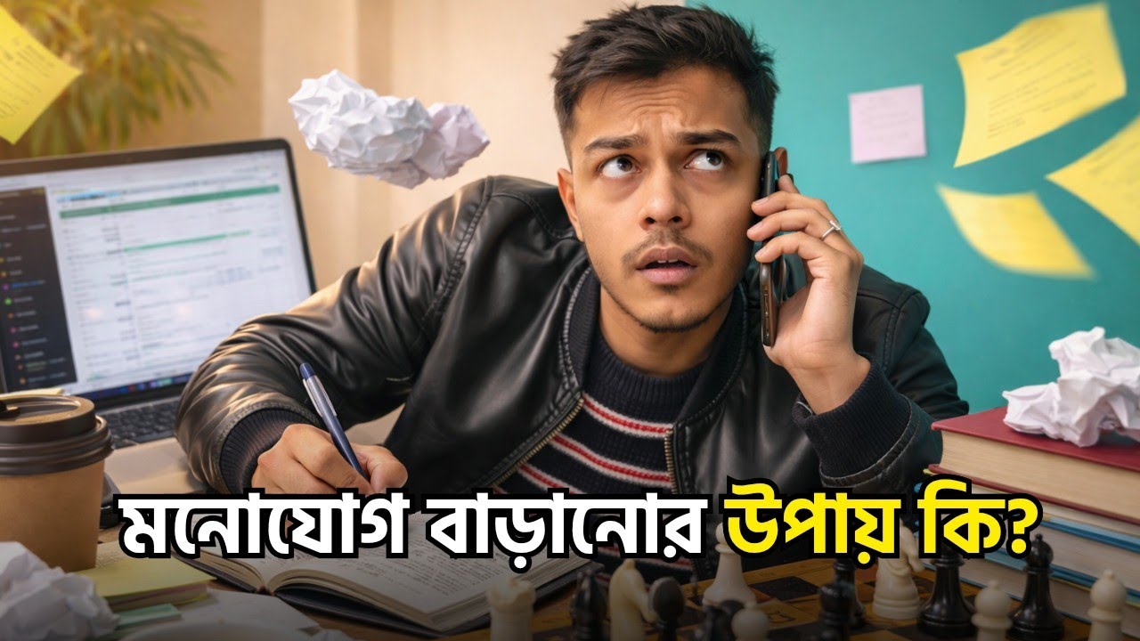 মনোযোগ বাড়ানোর সেরা ৫টি উপায়,  যা আপনার চিন্তাশক্তিকে বাড়িয়ে তুলবে
