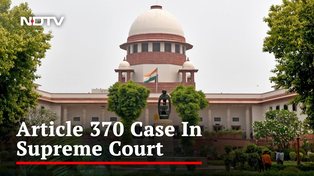 Article 370 Back In Supreme Court, Daily Hearings From August 2