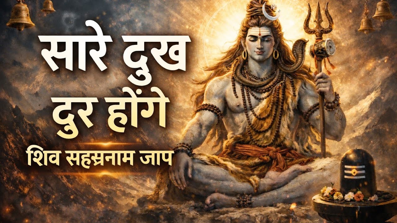जो सुन ले वो धन्य हो जाए 🙏 शिव सहस्रनाम जाप | Mahadev Bhajan 2026 🔱 गहरा ध्यान और शांति के लिए |