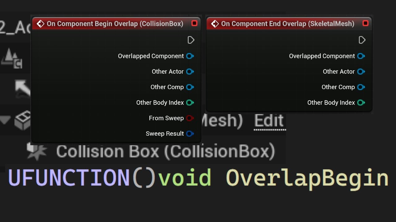 UE5 C++ Add Box Collistion And Overlap Events