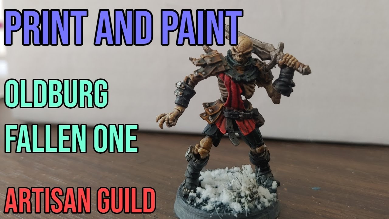 Contrast Speedpainting with a twist! 3D printing and painting a skeleton from Artisan Guild