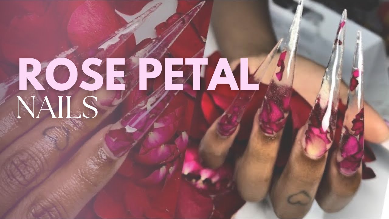 Rose Petal Encapsulated Nails| How to Encapsulate Acrylic Nails!