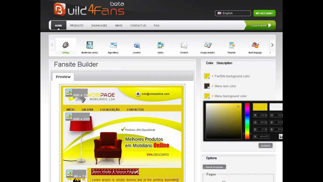 Build4Fans - FanSite Video Demo - Fan Page Builder