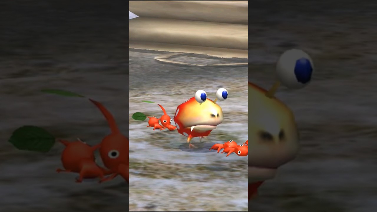 Pikmin 2 Saving the Red Pikmin from the Dwarf Bulborb
