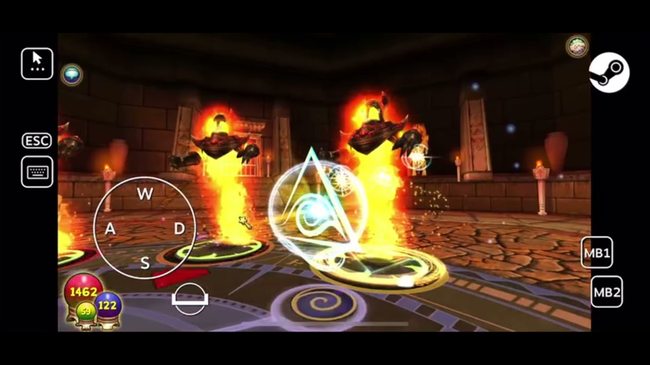 Wizard101 on mobile using Steam Link Gameplay!!! #wizard101 #steam #steamlink