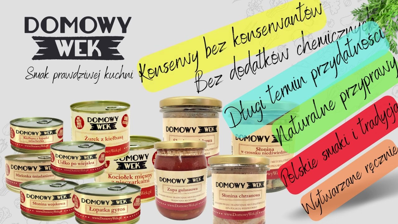 Domowy Wek Konserwy i Dania bez konserwant&oacute;w w puszkach i słoikach