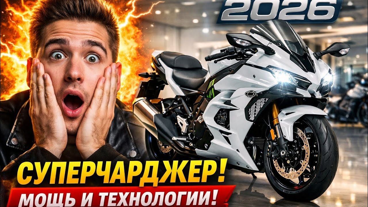 Kawasaki Ninja H2 SX SE 2026 — СУПЕРЧАРДЖЕР, МОЩЬ И ТЕХНОЛОГИИ БУДУЩЕГО!