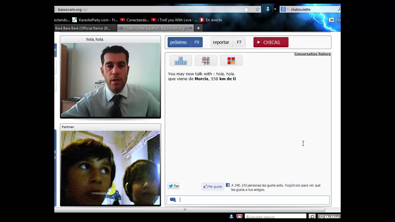 CHATROULETTE  (BAZOOCAM) estoy baneado en chatrulette