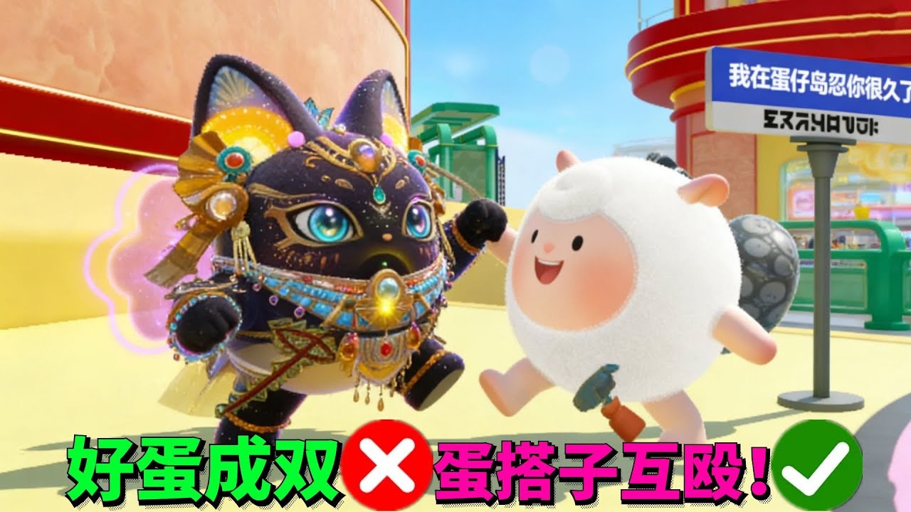 好蛋成双：罗修携手奈奈闯关 最后竟对对方大打出手？！ 【蛋仔罗修大美丽】