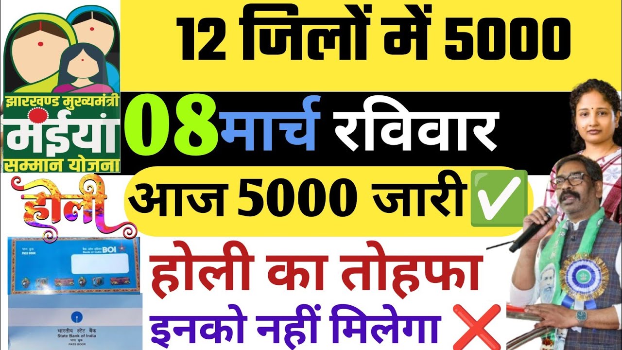 आज 12 जिलों में 5000 जारी | देखें अपने जिला का नाम | Maiya Samman Yojana 18vi kist kab aayega