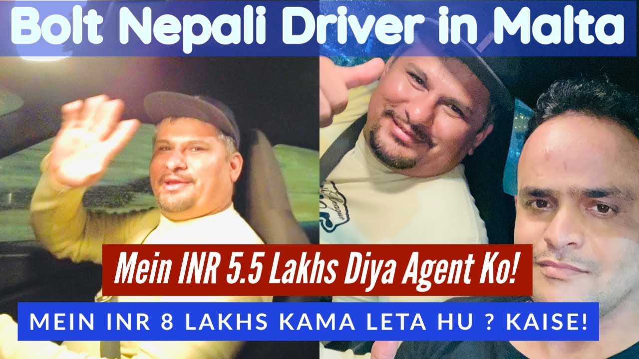 Malta BOLT Nepali Driver Salary INR 8,00,000 Per Months ? Paid INR  5,50,000 Commission | FACT CHECK