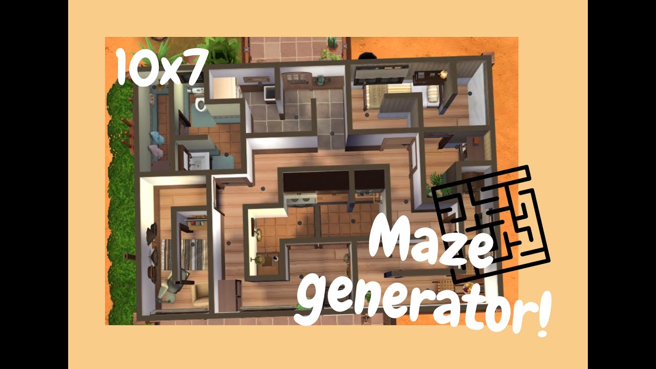 🌀💛 Maze to Home: ASMR Speed Build en Los Sims 4 | Sin CC