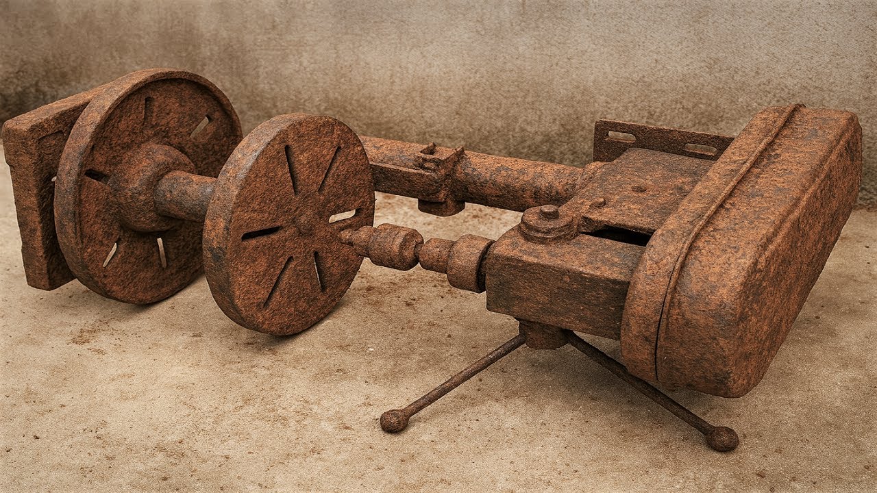 Restoring A Rusted, Long Abandoned Vertical Drill Machine Back To Working Condition After Years Idle