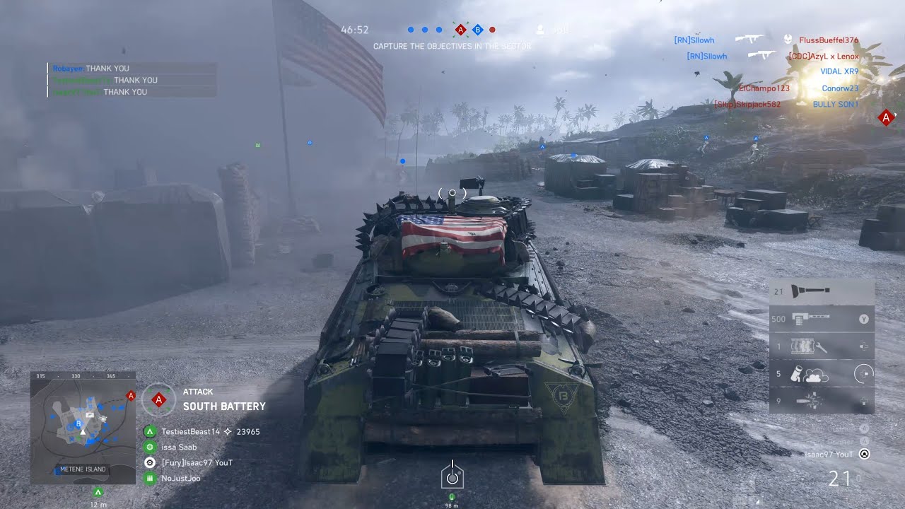 Battlefield 5: Breakthrough with Sherman tank [4K60fps] - Pacific Storm