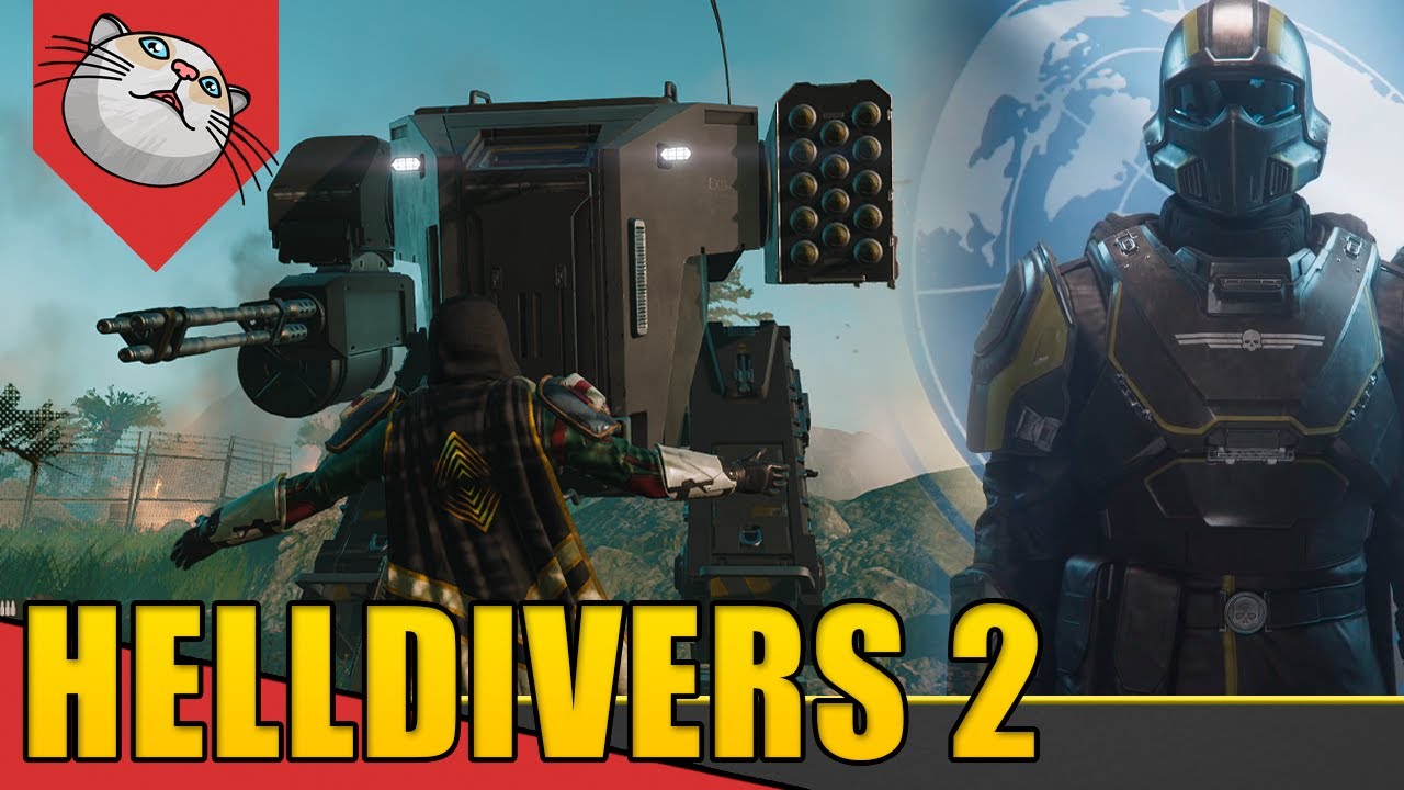 Botafogo com ROBÔ GIGANTE Pilotável! Exo-45 Errante Patriota - Helldivers 2 [Gameplay PT-BR]