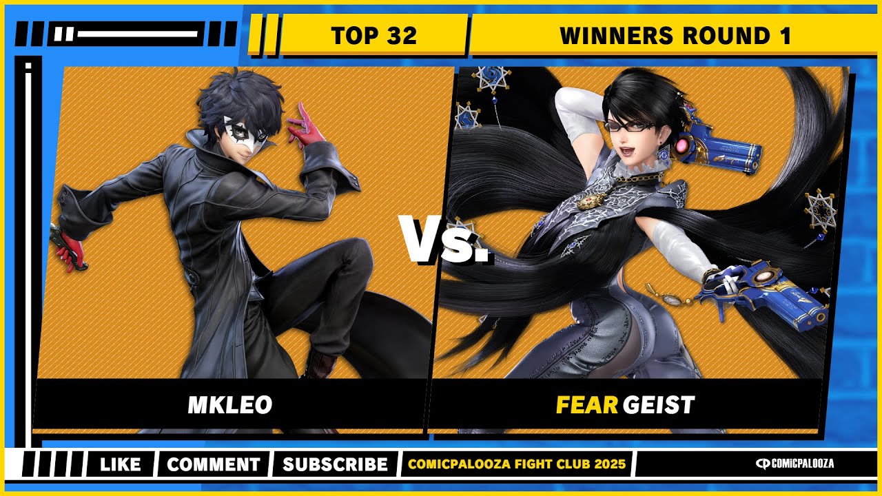 Comicpalooza 2025 - Winners Round 1 - MkLeo (Joker) VS Geist (Bayonetta) - Ultimate Singles