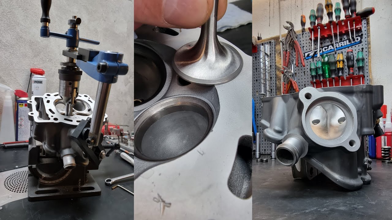 Wie man einen KTM 690 SMC-R Zylinderkopf bearbeitet.