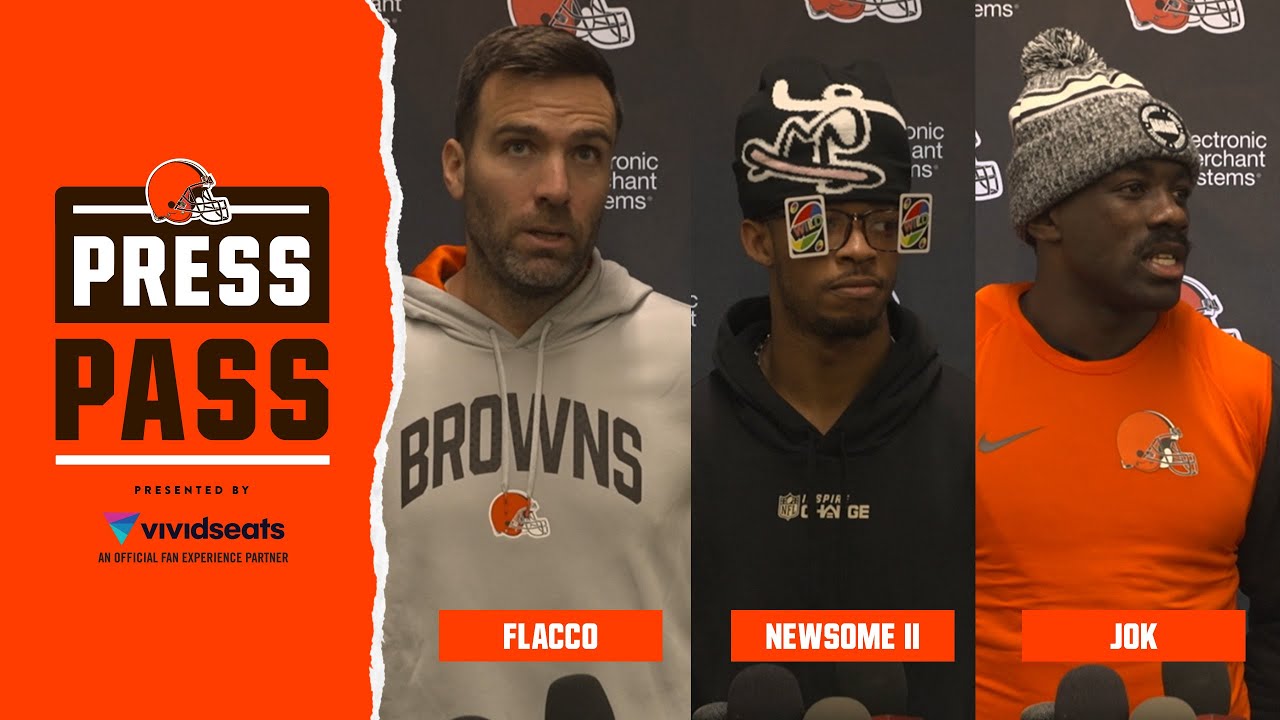 Joe Flacco, Greg Newsome and Jeremiah Owusu-Koramoah Press Conferences | January 9, 2024