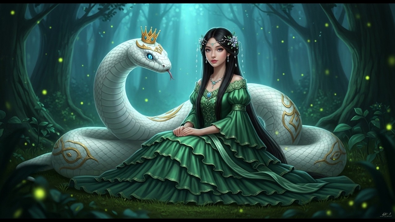 The legend of spruce and white snake.A tragic love story of innocent princess #fairytalesstories