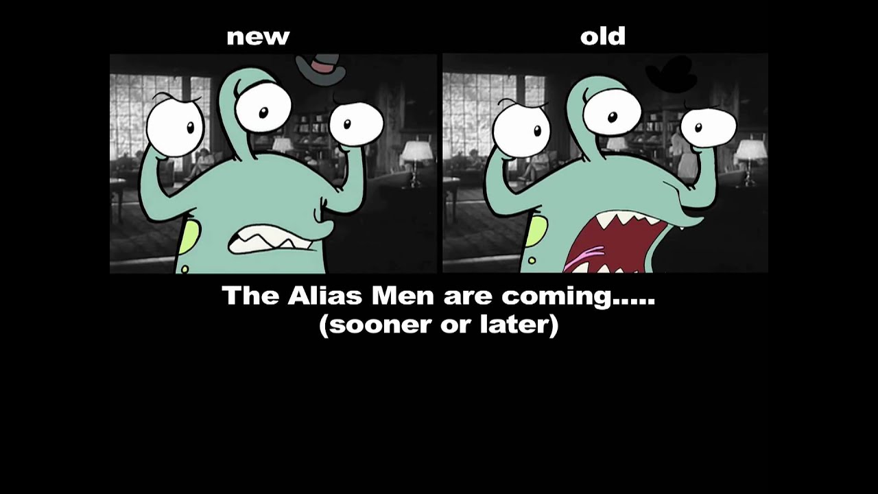 The Alias Men opening scene- before and after