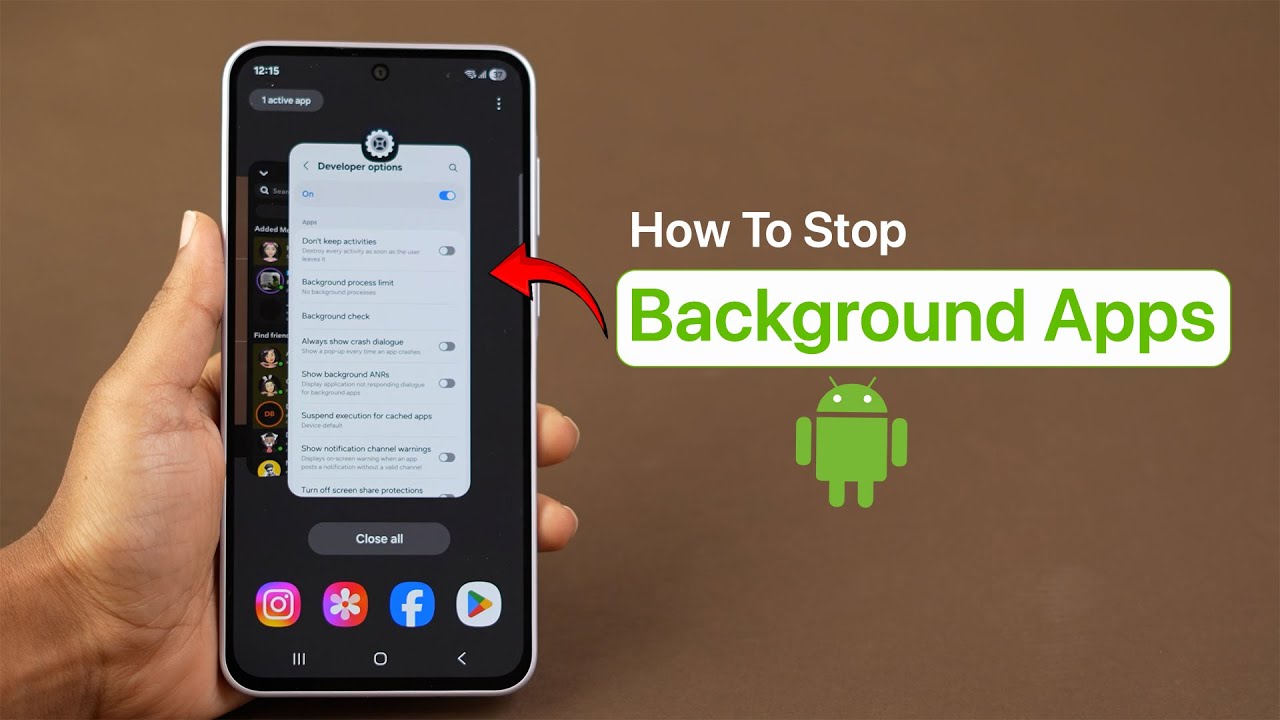 Как остановить фоновые приложения на Android?