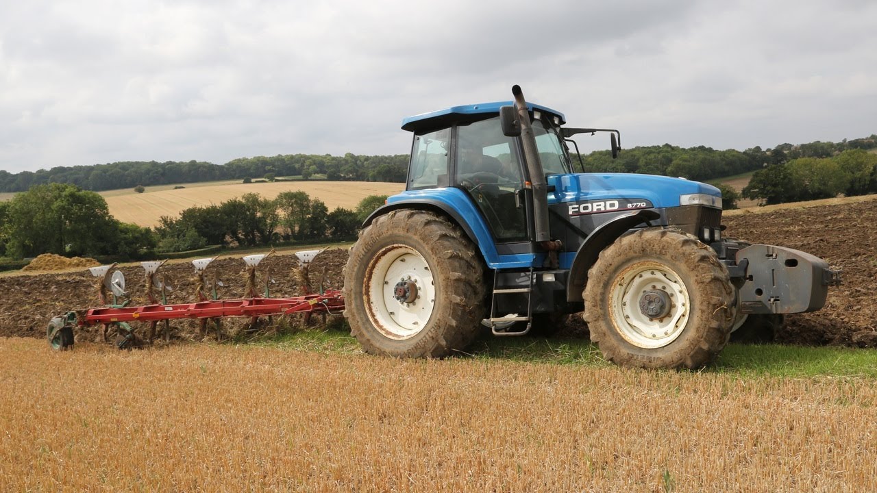 Ford 8770 (Genesis) | Плуг Kverneland LB85 6f | DVD-диски о фермерстве с Ford | Современная класс...