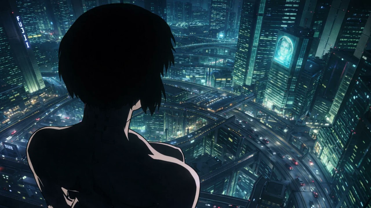 Ghost Frequencies | GITS - SYNTHWAVE DARK MIX | Cyberpunk | Anime