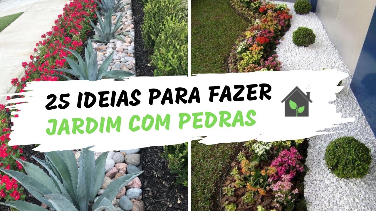 25 Ideias Para Fazer Jardim Com Pedras