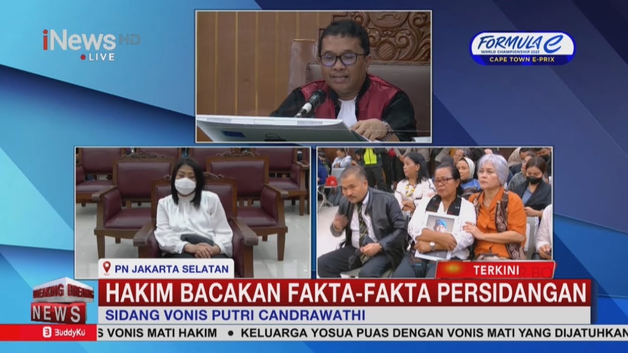 Hakim Bacakan Fakta-Fakta Persidangan di Sidang Vonis Putri Candrawathi #BreakingNews 13/02