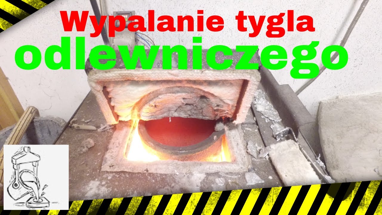 Tygiel odlewniczy - pierwsze uruchomienie/ wypalenie. Odlewanie aluminium
