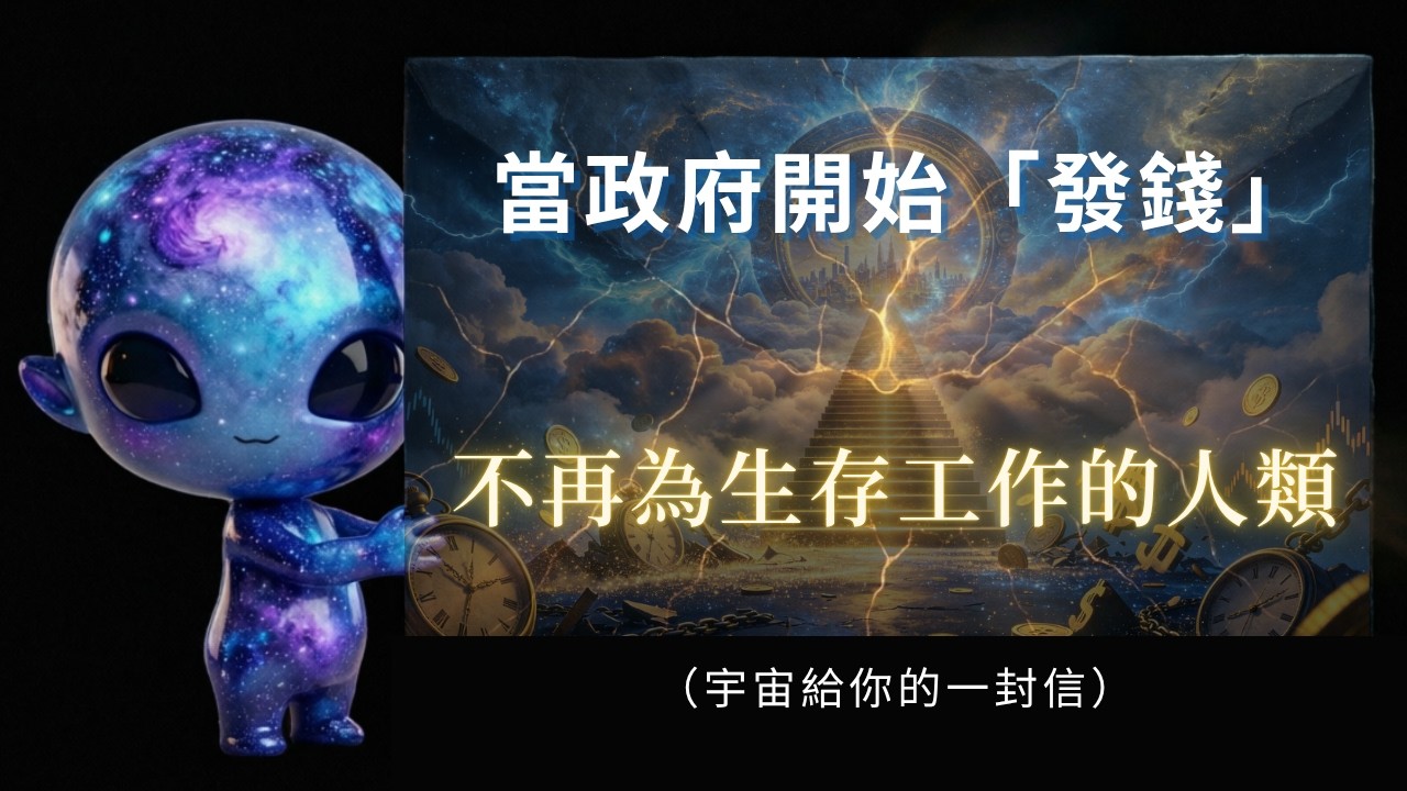 被宇宙撕毀的勞役合約：關於「政府發錢」與「 不再為生存工作」 的最後預告！｜💌宇宙給你的一封信【 與宇宙同行 03 】