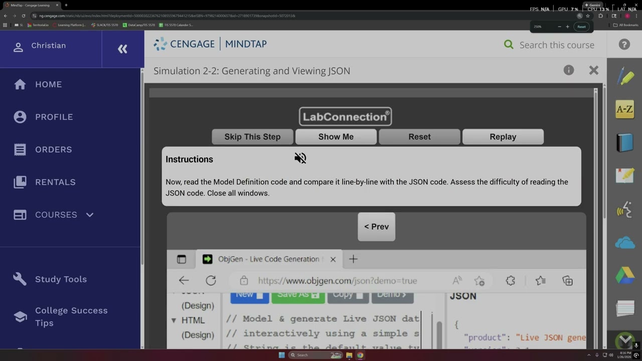 CompTIA Security+ | Simulation 2-2 Generating and Viewing JSON