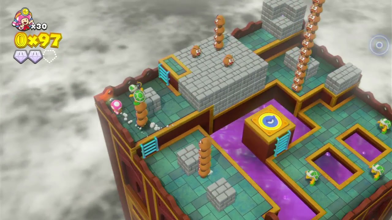 Captain Toad: Treasure Tracker All Gems and Hidden Objectives: Battle Tower Blitz