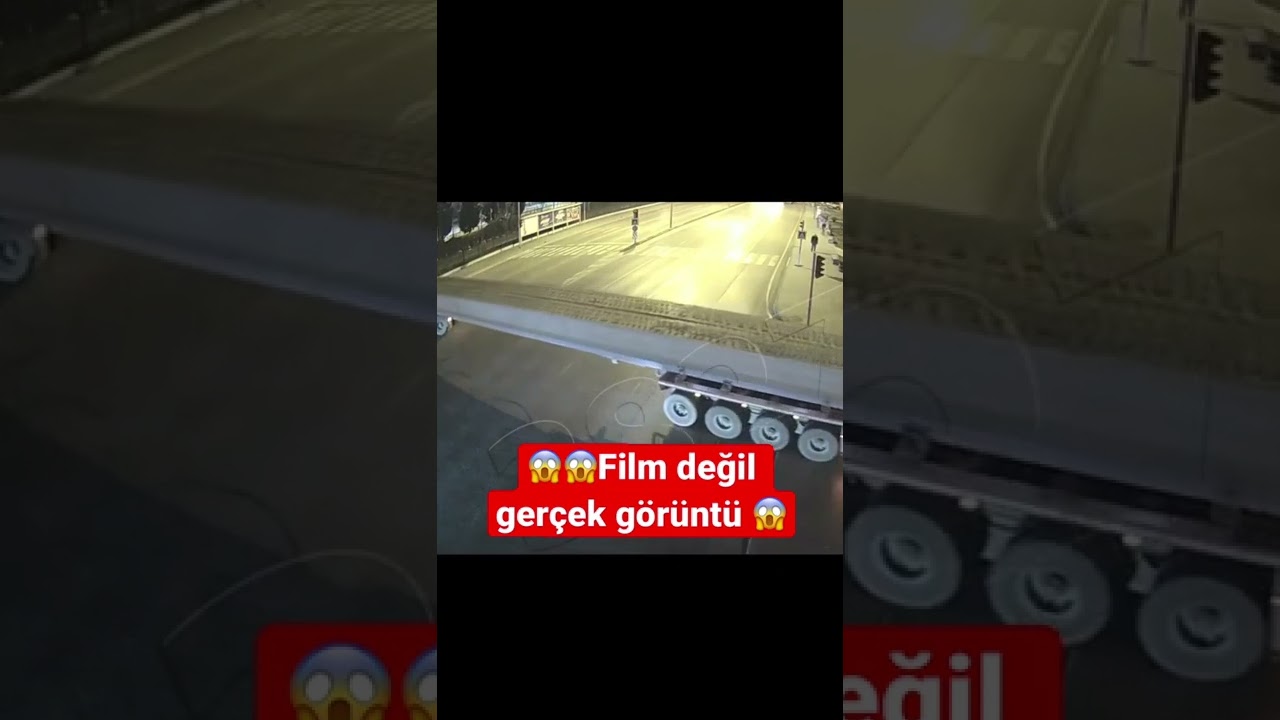 Trafik kazası film değil ger&ccedil;ek