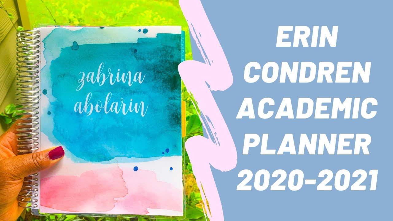 NEW Erin Condren Academic Planner 2020-2021 Walkthrough and First Impression