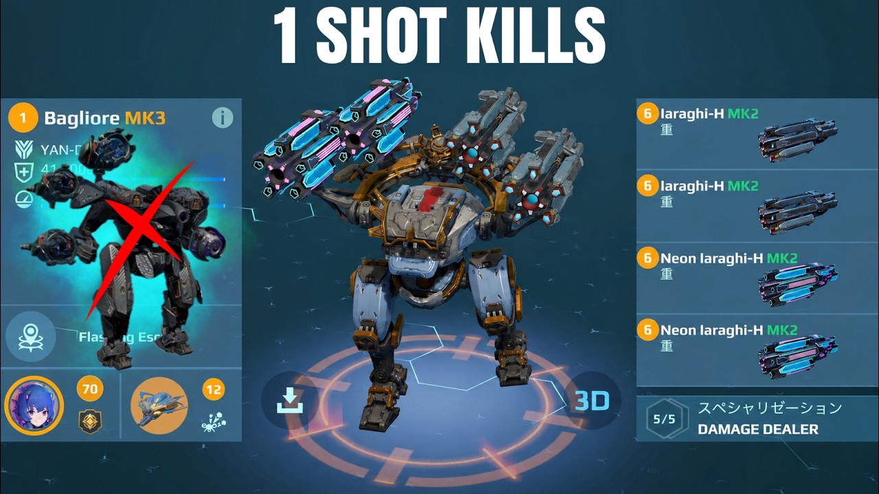 [WR] This Shouldn&rsquo;t Exist&hellip; 4x IARAGHI-H BAGLIORE | War Robots Gameplay