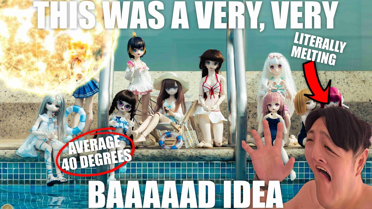Melting Into The Pool With My Dolls (Dollfie Dream Vlog #95)