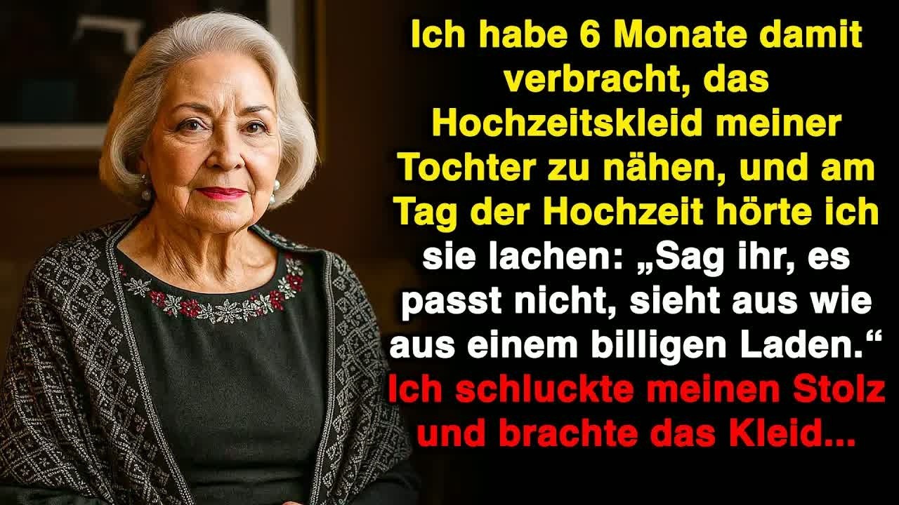 Meine Tochter lehnte das von mir genähte Hochzeitskleid ab, und dann passierte das!
