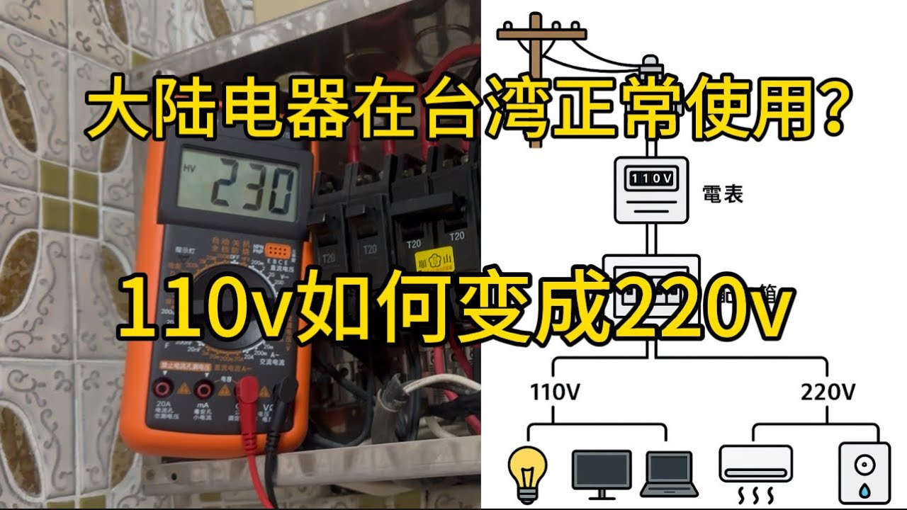大陸電器如何在台灣正常使用？台灣110v電壓如何變成220v ？